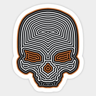 Turing Skull 1 Sticker